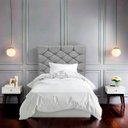 Ver imagem 2 de Cabeceira Estofada para Cama de Solteiro 90 Madri Suede