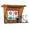 Paneleiro 40cm Uai Artesanatos Rustico Artesanal Preto e Marrom Ferro e Madeira - 2