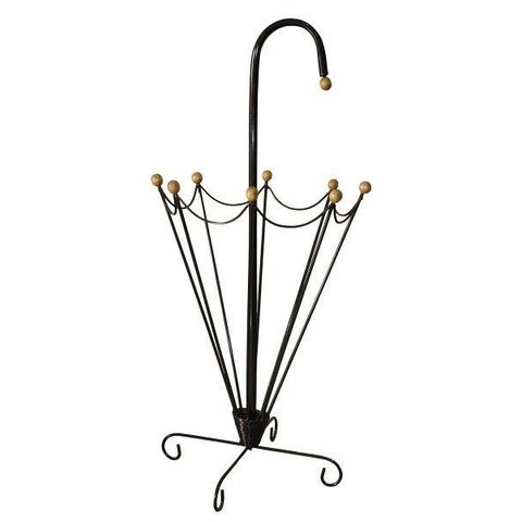 Porta Guarda Chuva Uai Artesanatos Rustico Artesanal Ferro e Bolinhas de Madeira Colorido