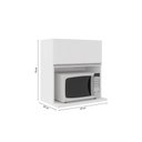 Ver imagem 2 de Armário Basculante Nicho Microondas Factual Branco - Fdecor