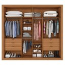 Ver imagem 2 de Guarda Roupa Casal Versalles 2 Portas 6 Gavetas Cinamomo Areia Fosco - Zanzini