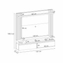 Ver imagem 7 de Painel Home Suspenso Detalhes Ripado 2 Luminárias LED Sala Estar Escritório Quarto TV até 55 Polegad