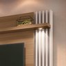 Painel Home Suspenso Detalhes Ripado 2 Luminárias Led Sala Estar Escritório Quarto Tv até 55 Polegad - 5