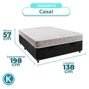 Ver imagem 3 de Cama + Bau Preto e Colchão D23 Casal - D23 Inducol