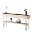 Ver imagem 1 de Aparador Buffet Vivant com Pés em Aço Off White/castanho Off White/castanho