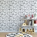 Ver imagem 2 de Papel de Parede Decorativo Baby Desenhos de Gatinhos - 1,50m