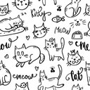 Ver imagem 1 de Papel de Parede Decorativo Baby Desenhos de Gatinhos - 1,50m