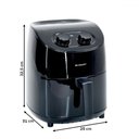 Ver imagem 3 de Fritadeira Elétrica 3,5 Litros 1350w 127v Preto - Be Smart