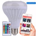 Ver imagem 1 de Lâmpada Led 12w E27 Rgb Colorida com Caixa de Som
