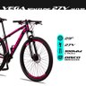 Bicicleta Aro 29 Quadro 15 Alumínio 27v Shimano Alivio Freio Hidráulico Vega Preto/Rosa - - 5