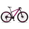 Bicicleta Aro 29 Quadro 15 Alumínio 27v Shimano Alivio Freio Hidráulico Vega Preto/Rosa - - 6