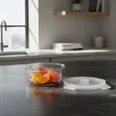 Ver imagem 1 de Pote Vidro Redondo 650ml Tampa Hermética C/ Válvula Vapor Livre Bpa Microondas Freezer Borossilicato