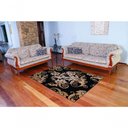Ver imagem 1 de Tapete Veludo 1.00m X 1.50m Marbella Moderno Floral Rayza