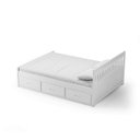 Ver imagem 6 de Cama King Size 06 Gavetas Madeira Maciça Branco