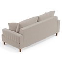 Ver imagem 7 de Sofá Living 3 Lugares 180cm com Almofadas Veras D05 Bouclê Bege - Mpozenato
