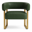 Ver imagem 7 de Poltrona Cadeira Decorativa Versátil Loy - Zahav Estofados:courino Sintético Verde