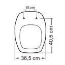 Ver imagem 5 de Assento Sanitário Poliéster para Louça Fit (celite) Super Luxo Cromado (reb. Oculto) Rosato
