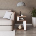 Ver imagem 2 de Mesa de Canto Lateral para Apoio com Nichos Montana Branco