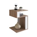 Ver imagem 3 de Mesa de Canto Lateral para Apoio com Nichos Montana Branco