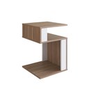 Ver imagem 1 de Mesa de Canto Lateral para Apoio com Nichos Montana Branco