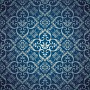 Ver imagem 1 de Papel de Parede Adesivo Arabesco Azul Escuro 10mx58cm