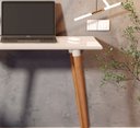 Ver imagem 2 de Escrivaninha Mesa de Notebook Retrô Classic Off White
