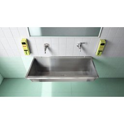 Lavatório Coletivo Inox 1,00 M - Construinox - 4