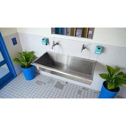 Lavatório Coletivo Inox 1,00 M - Construinox - 5