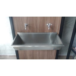 Lavatório Coletivo Inox 1,00 M - Construinox - 2