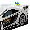 Ver imagem 2 de Cama Carro Solteiro com Bau Branco Vitamov