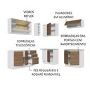 Ver imagem 5 de Armário de Cozinha Completa de Canto 349cm Branco Rustic Glamy Madesa 02