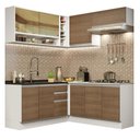 Ver imagem 3 de Armário de Cozinha Completa de Canto 349cm Branco Rustic Glamy Madesa 02