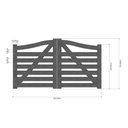 Ver imagem 5 de Porteira de Madeira Modelo Arco 7 Réguas