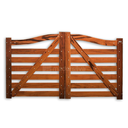 Ver imagem 6 de Porteira de Madeira Modelo Arco 7 Réguas