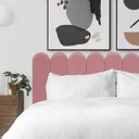 Ver imagem 1 de Cabeceira Nuvem Estofada para Cama Queen - Módulo 20cm X 60cm:rosa