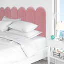 Ver imagem 3 de Cabeceira Nuvem Estofada para Cama Queen - Módulo 20cm X 60cm:rosa