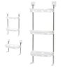 Suporte Organizador Rack Banheiro Cozinha Vaso Sanitario 3 Andares Gancho Multiuso Organizaçao Decor - 1