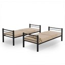 Ver imagem 3 de Beliche 100% Ferro/aço Cristal Vira 2 Camas C/grade Proteção e Escada - Preto