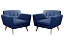 Ver imagem 1 de Conjunto 2 Poltronas Bruna Estilo Living Moderna Decoração Sala Recepção