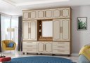 Ver imagem 1 de Roupeiro / Guarda Roupas Diam Triplex Modelo Capelinha com Sistema Ele/ela e Cabideiro em Alumínio C