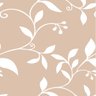 Papel de Parede Adesivo Floral Marrom/Branco 10mx58cm - 1