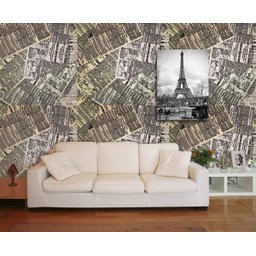 Papel de Parede Jornal 0002  Adesivo de Parede - 1