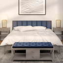 Ver imagem 7 de Kit 5 Cabeceiras de Cama Solteiro Estofada Modulada 1,00mx45cm