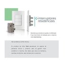 Ver imagem 2 de Conjunto 3 Interruptor Tecla Simples 4x2 Sleek Margirius