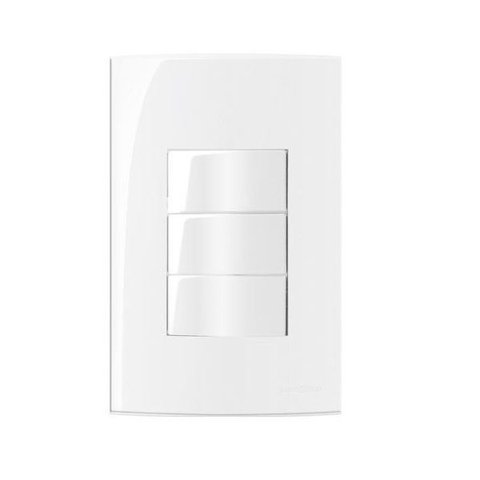 Conjunto 3 Interruptor Tecla Simples 4x2 Sleek Margirius
