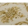 Papel parede vinílico PVC arabesco bege amarelo dourado 9,5m - 2