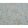 Papel de parede vinílico PVC arabesco azul dourado rolo 9,5m - 2