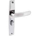 Ver imagem 5 de Fechadura para Porta Externa Aço Inox Polido Cromado | Aliança | Kit 03 Un