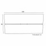 Conjunto Rack e Painel de TV 200cm Branco Madeirado - 2