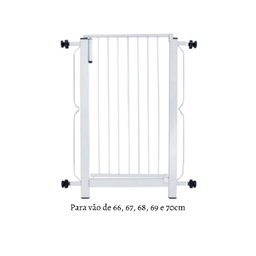 Grade para Porta Segurança e Proteção de Bebes e Pets, Vãos de 66cm 67cm 68cm 69cm 70cm Master - 1